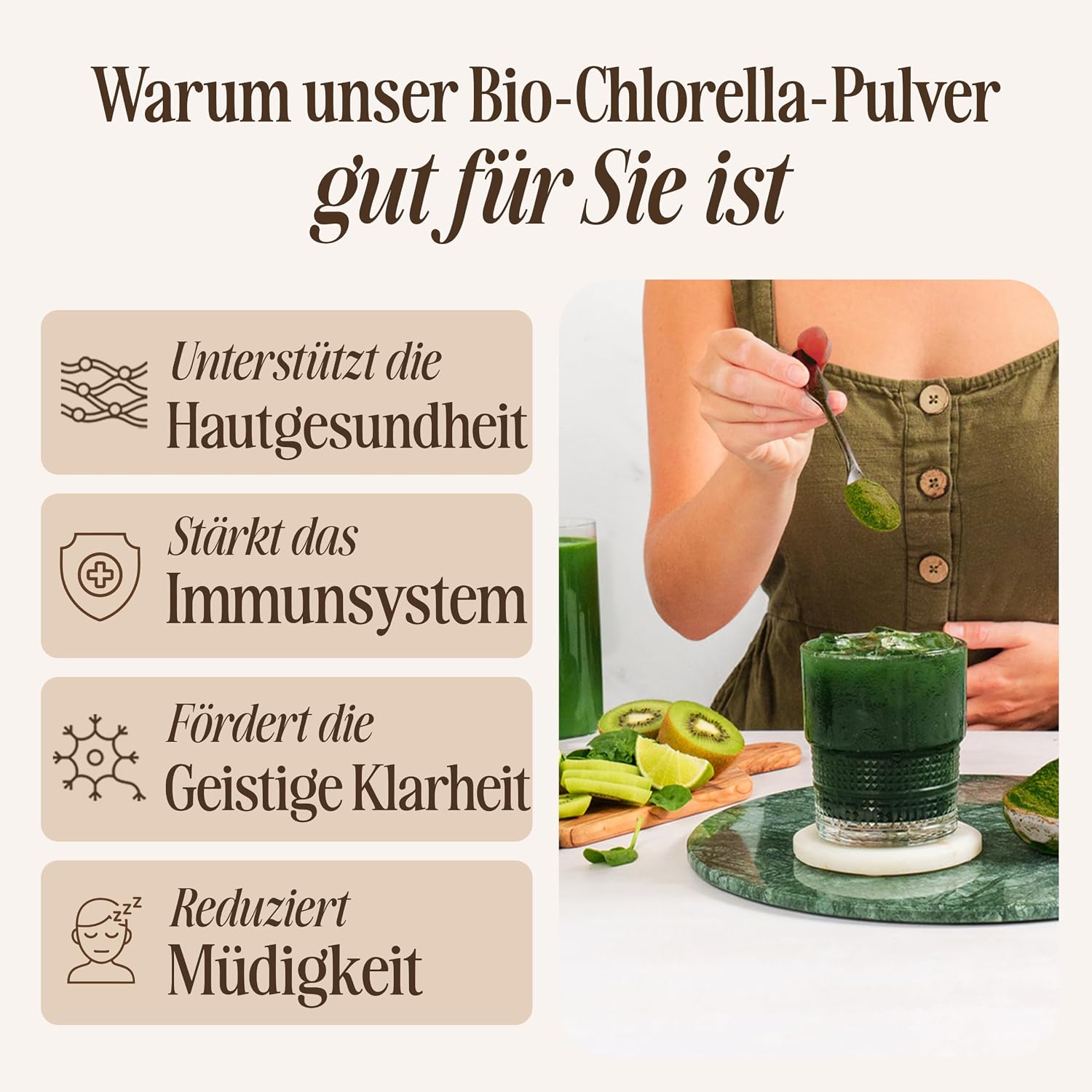 Thumbnail 2 de Sevenhills Wholefoods Chlorella Pulver Bio 500 g – gebrochene Zellwand, natürliche Entgiftung
