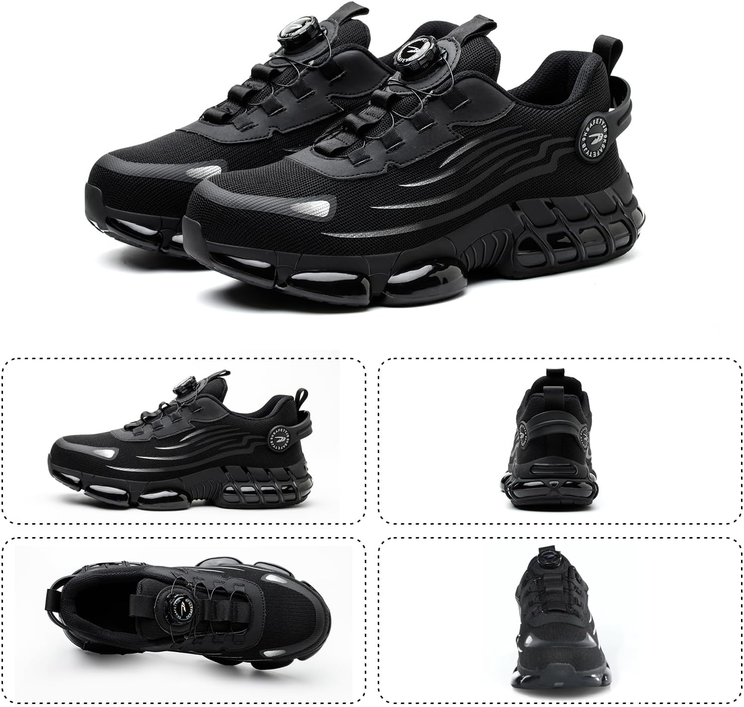 Detalle 2 de Gugifcto veiligheidsschoenen als sneakers met stalen neus en antislipzool