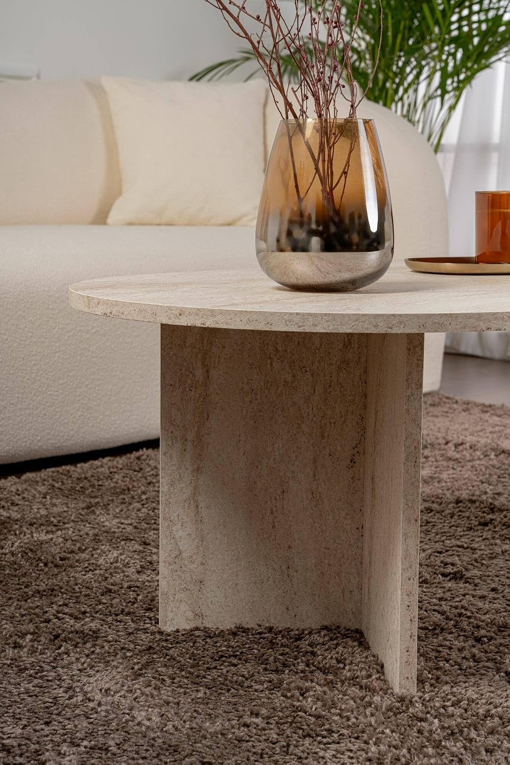 Detalle 2 de Dmora Parrano tavolino 119x60x40 cm beige