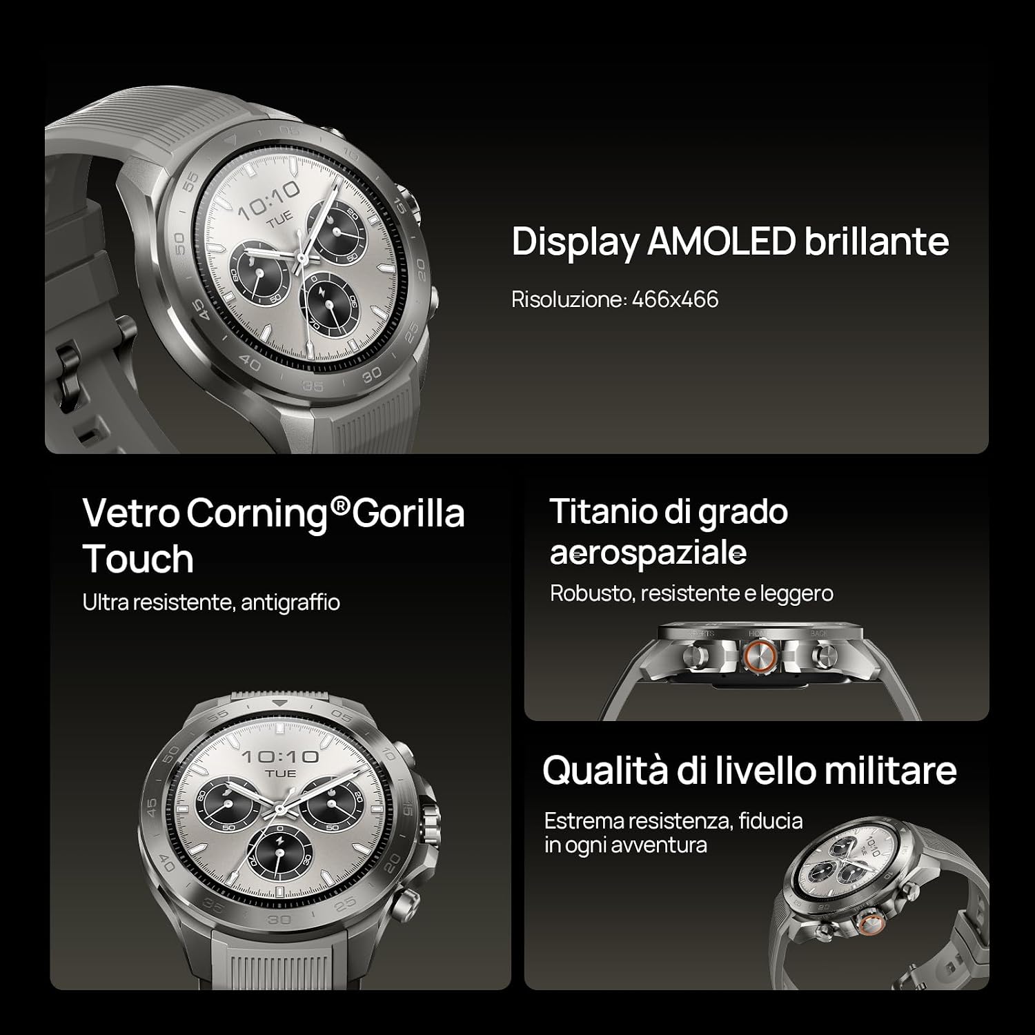 Thumbnail 5 de Mibro GS Explorer S Ti 48mm smartwatch outdoor con GPS dual band, mappe offline e display AMOLED 1,32”
