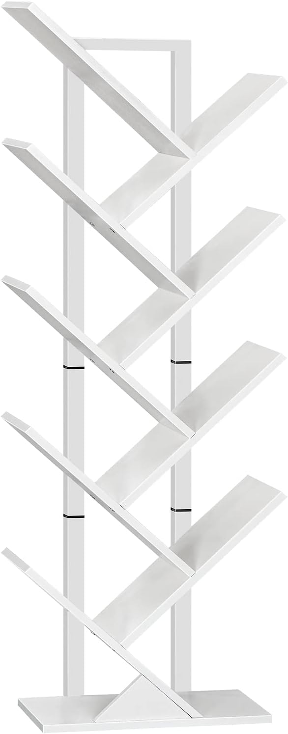 Detalle de HOOBRO Tree Shelf 9-Tier Bookcase