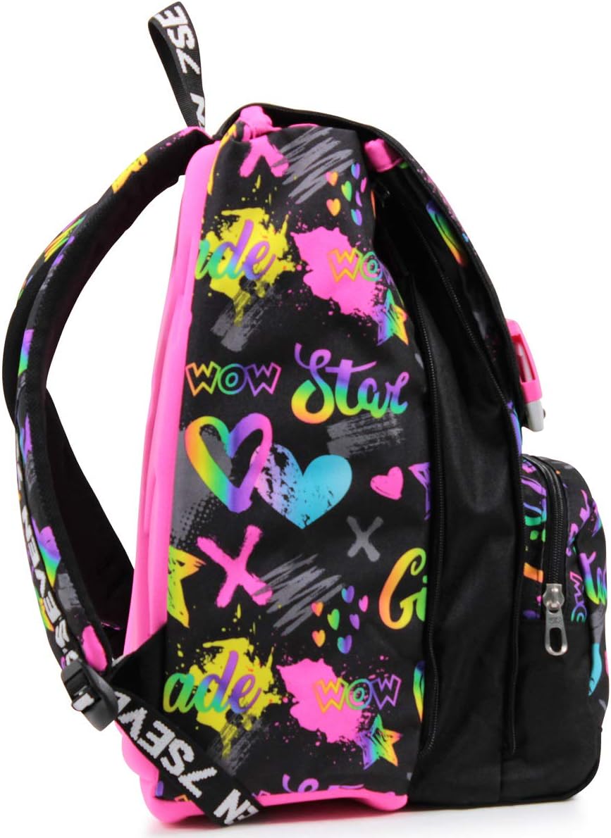 Thumbnail 3 de Seven Zaino Scuola Estensibile Multicolore Iridiscent – Doppio Scomparto con Zip Laterali