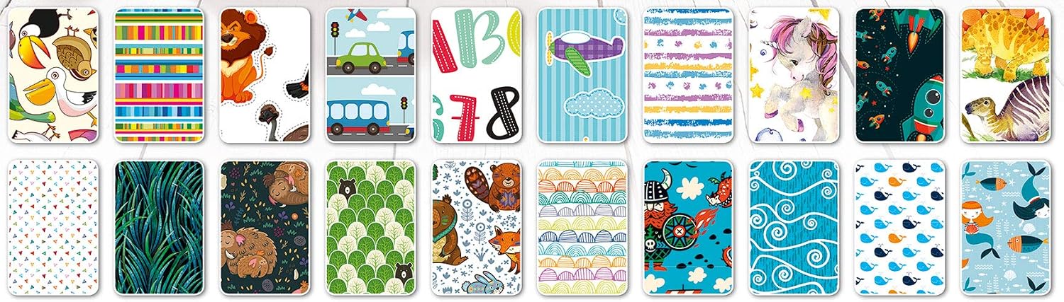 Detalle de folia 48949 Kids – blok papieru dekoracyjnego, 270 g/m², 20 motywów