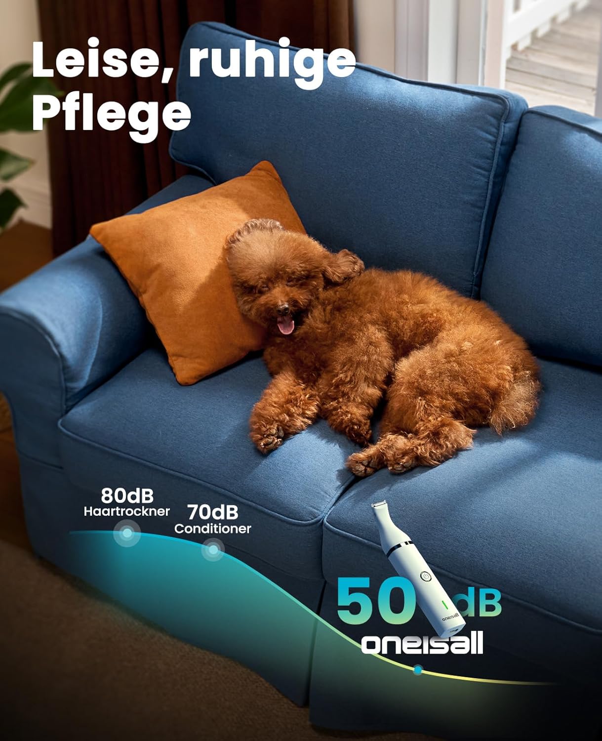 Thumbnail 4 de oneisall Pfotentrimmer 2‑Gang Hundeschermaschine