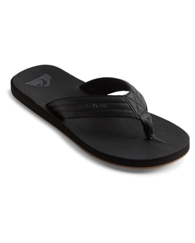 Detalle de Quiksilver Carver Nubuck - Sandalias para hombre, Negro (Solid Black Sbkm), 43 EU