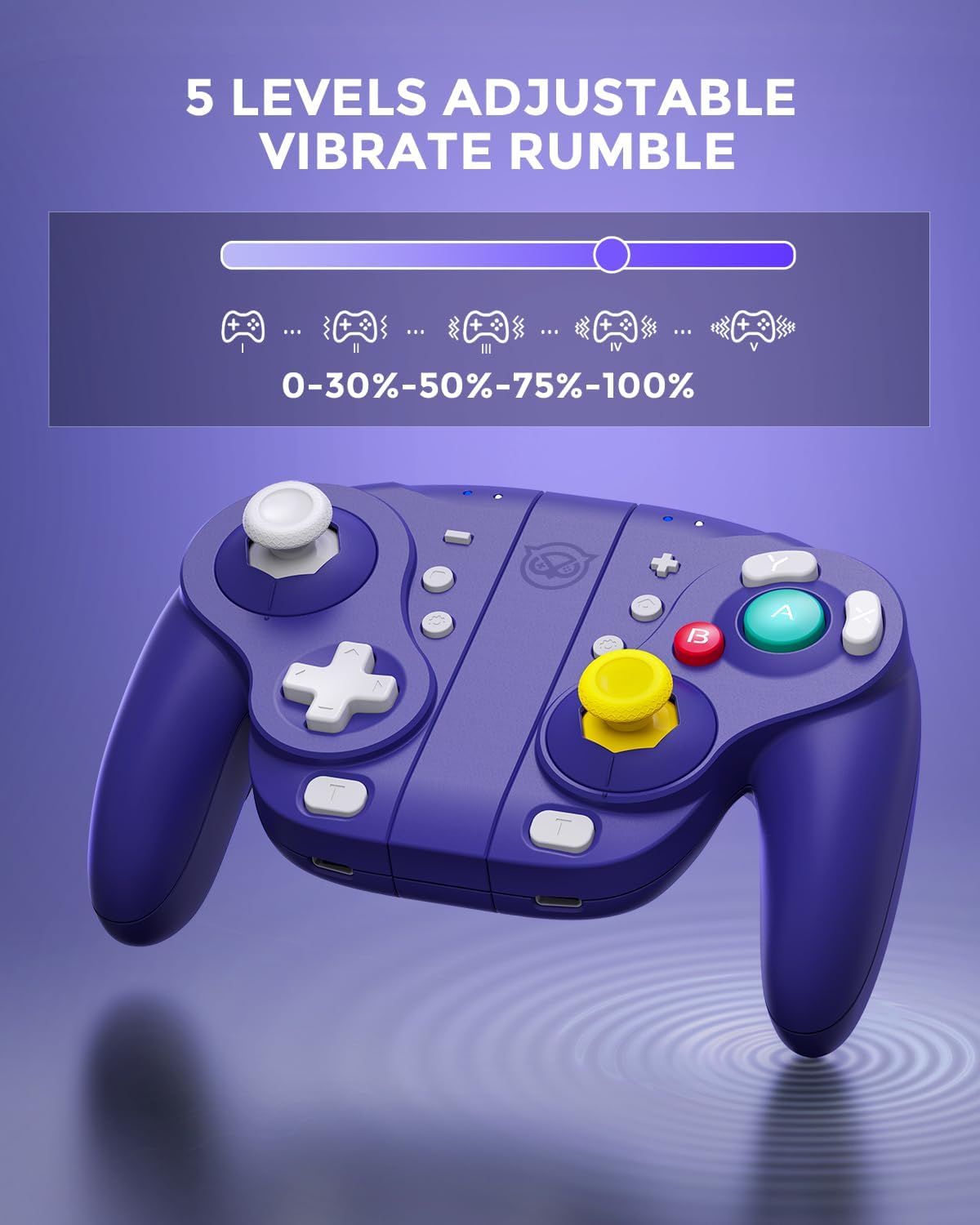 Thumbnail 4 de NYXI Wizard : Manette Gamecube sans fil pour Switch et Switch 2 – Joystick Hall, boutons personnalisables et gyroscope 6 axes