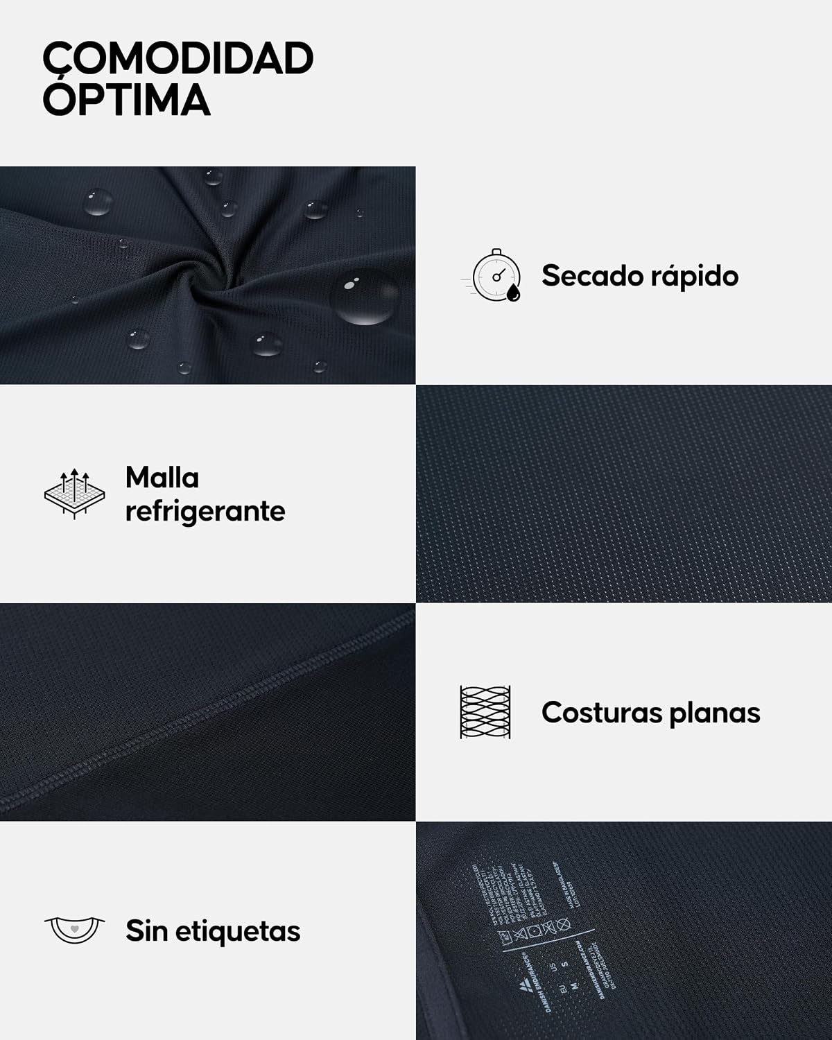 Detalle 2 de DANISH ENDURANCE Camiseta sin mangas hombre 95% poliéster