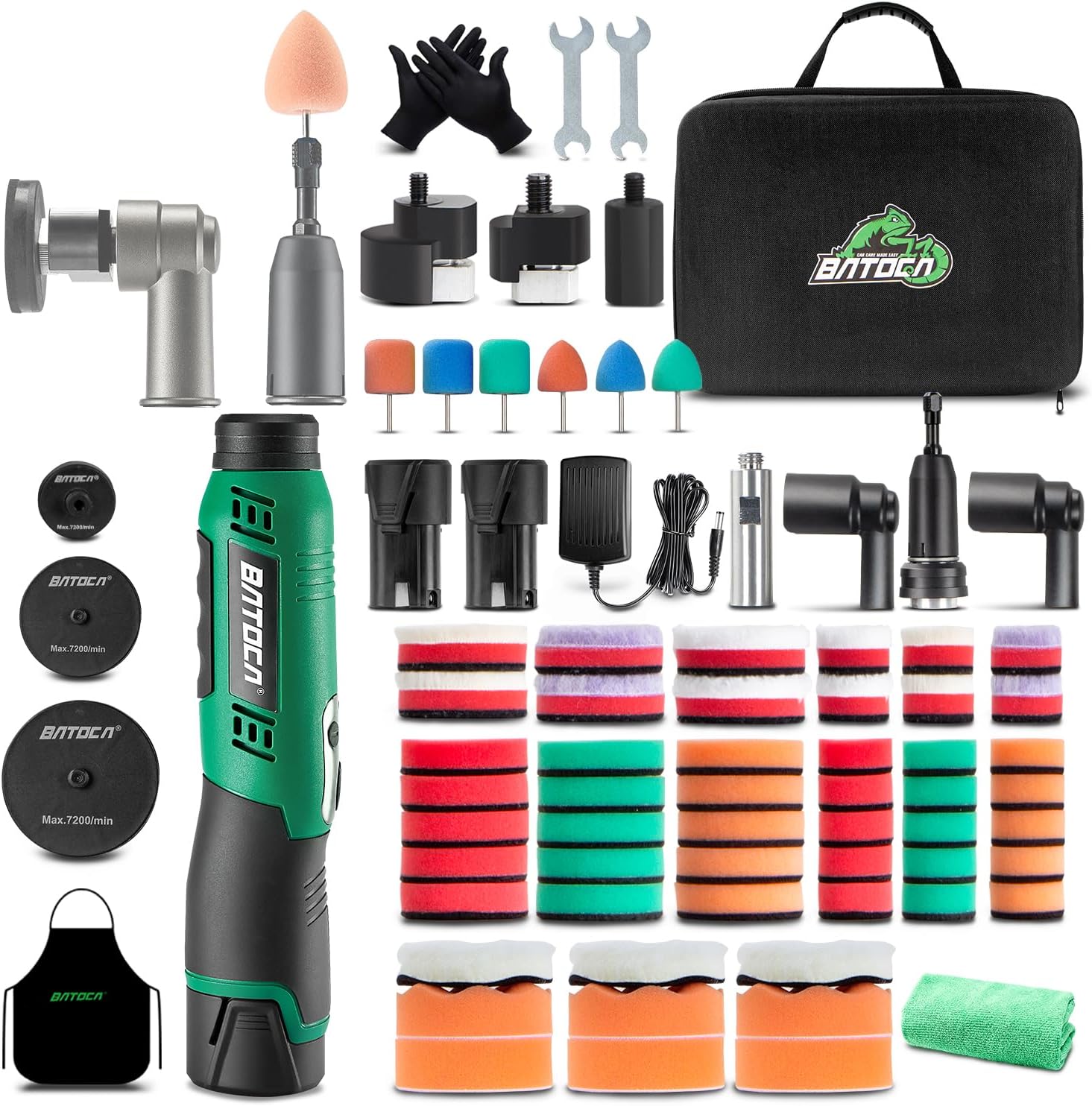 Detalle de BATOCA S6 cordless car polisher 12V kit