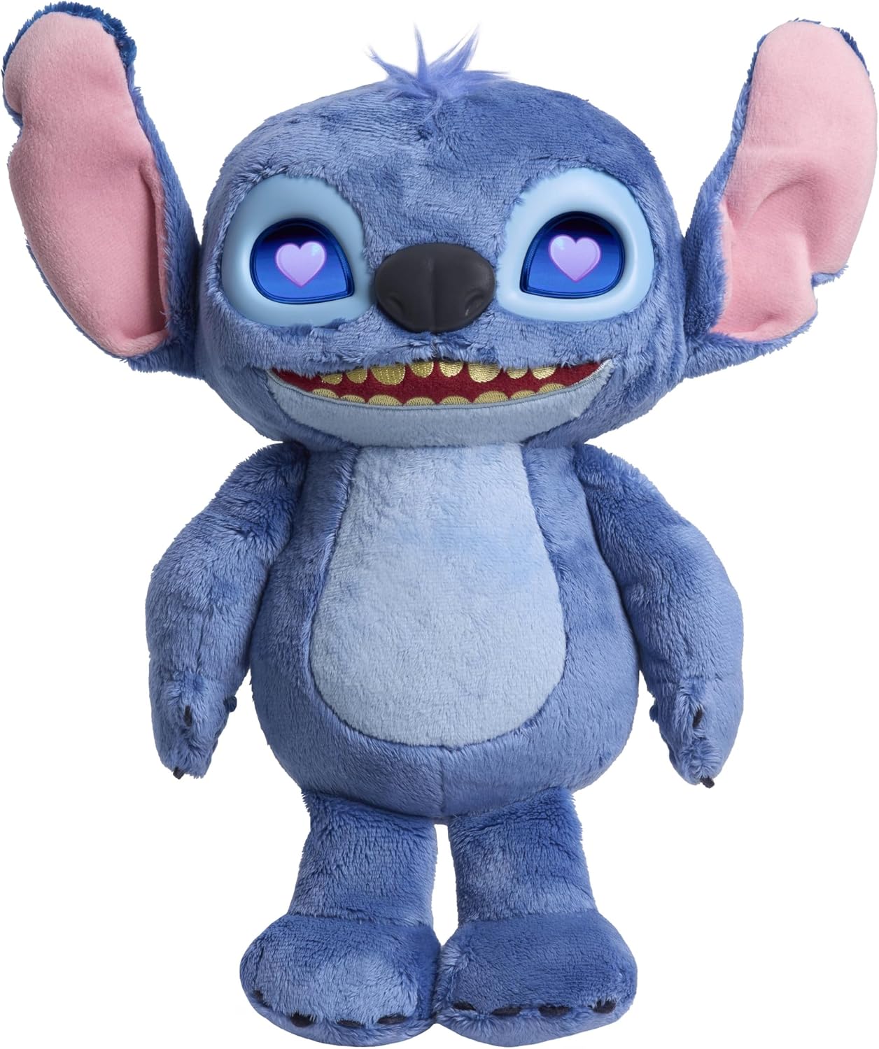 Detalle de Just Play Disney Stitch Many Moods – interaktywny pluszak 14 cali, ekran LCD