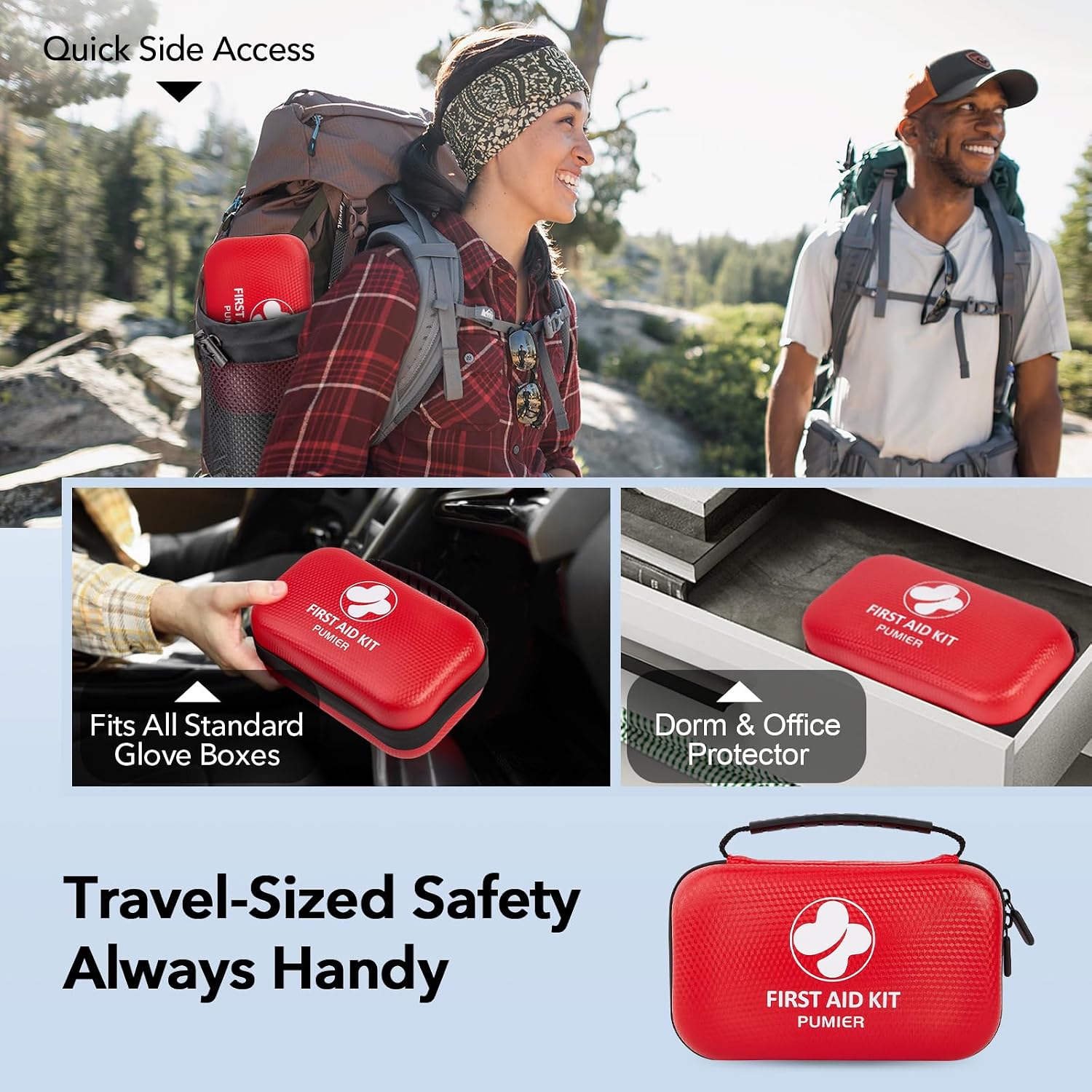 Detalle 2 de PUMIER First Aid Kit 350pcs for Travel 🚑