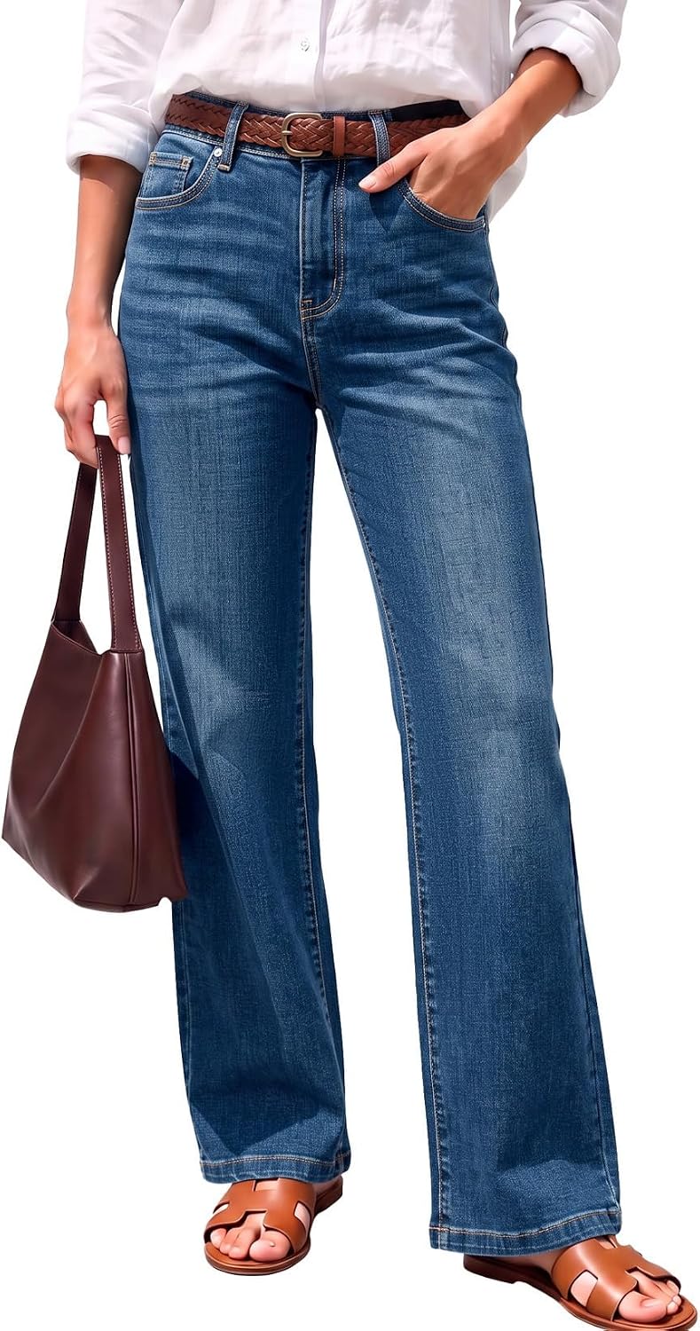 Detalle de Sidefeel Wide Leg Jeans High Waisted 1️⃣