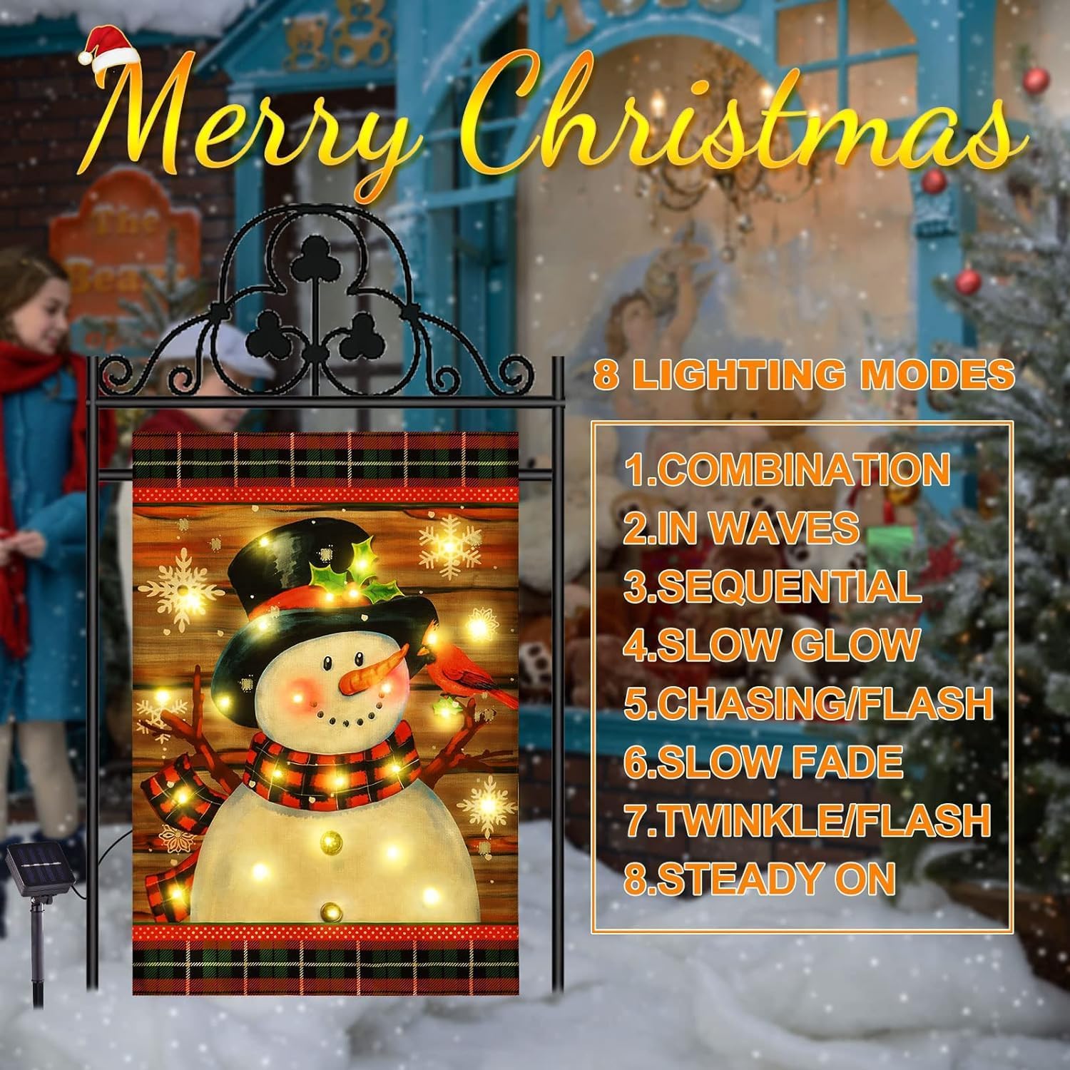 Thumbnail 3 de Christmas Garden Flag, 12 x 18 in
