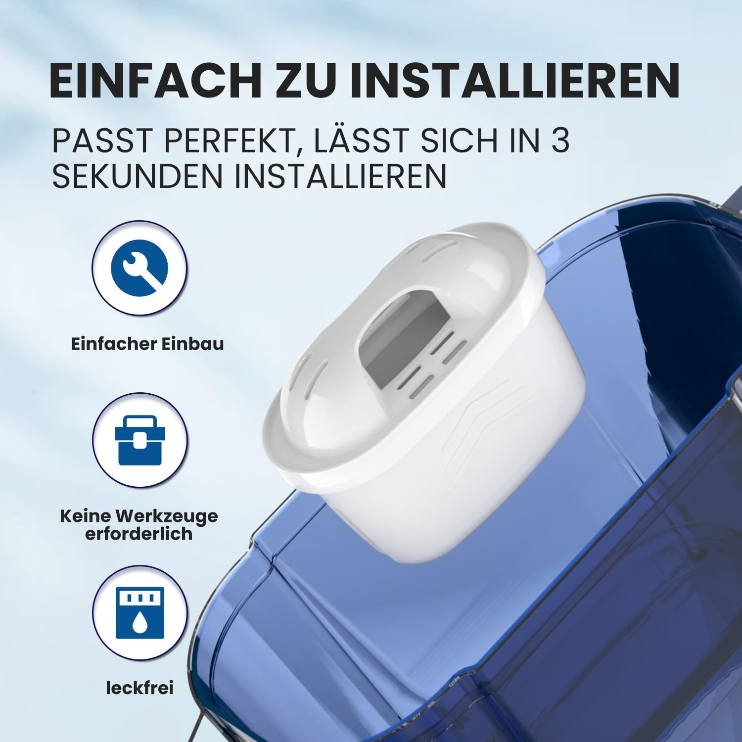 Thumbnail 5 de EVERSPRING Wasserfilter Kompatibel mit Brita Maxtra 9 Stück