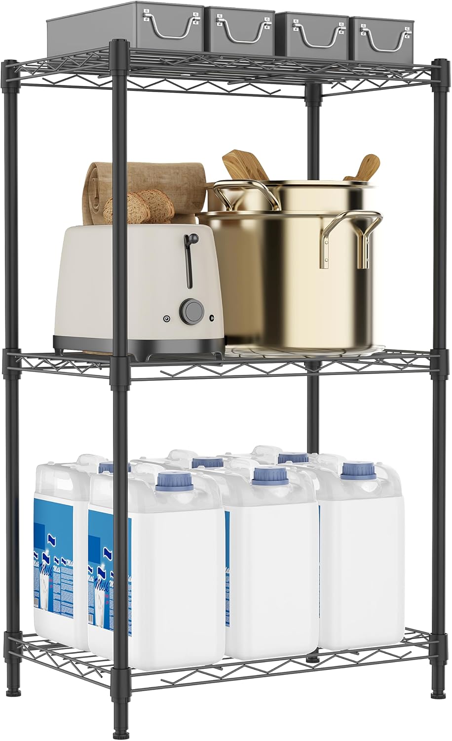 Detalle de Storage shelving steel 1000 lbs, 4-tier rack