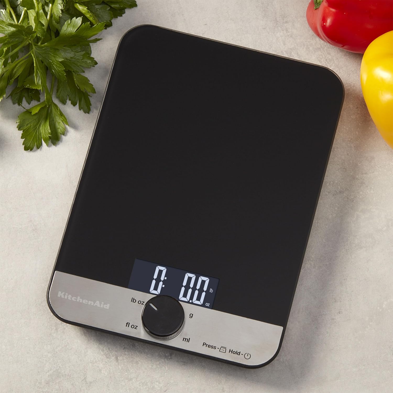 Thumbnail 1 de KitchenAid KQ908 Glass Surface 11 Pound Digital Kitchen Scale