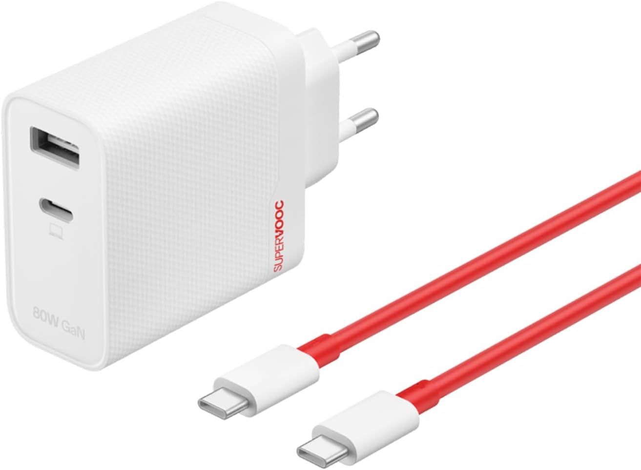 Thumbnail 1 de OnePlus SUPERVOOC 120W caricabatterie rapido GaN con 2 porte (USB-A e USB-C) e cavo USB-C