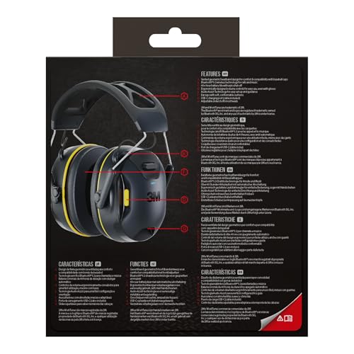 Thumbnail 10 de 3M WorkTunes Connect Casque antibruit sans fil avec Bluetooth 90570E-1