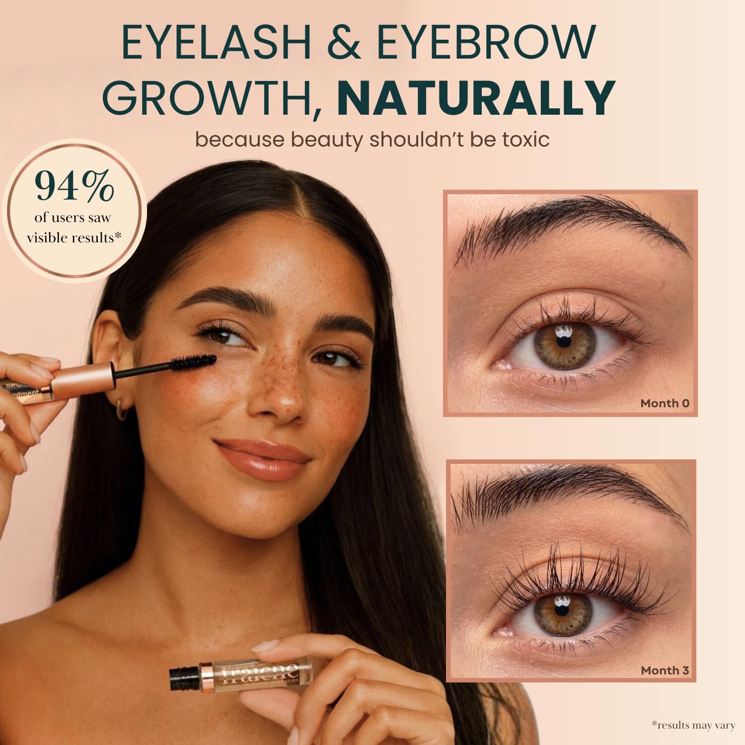 Detalle 2 de USDA Organic Castor Oil Lash Serum with Mascara Tube