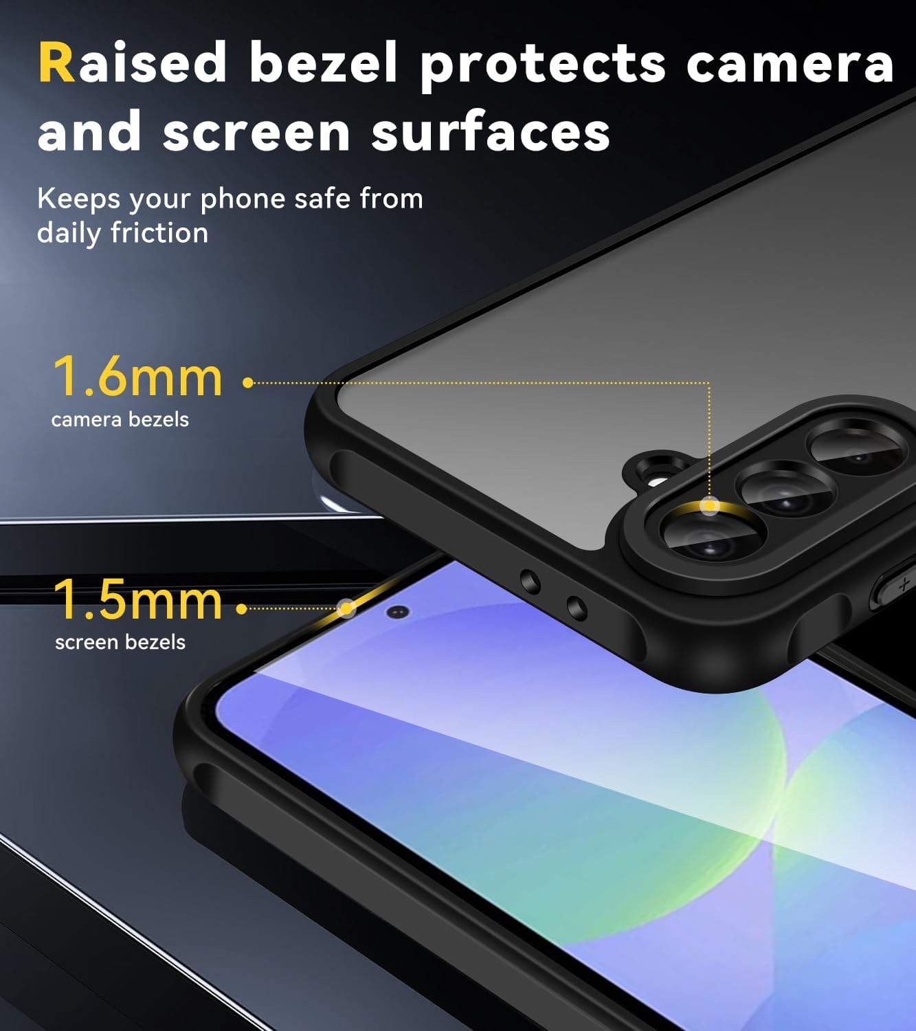 Thumbnail 2 de ivoler Case for Samsung Galaxy A36 5G with 2 Tempered Glasses