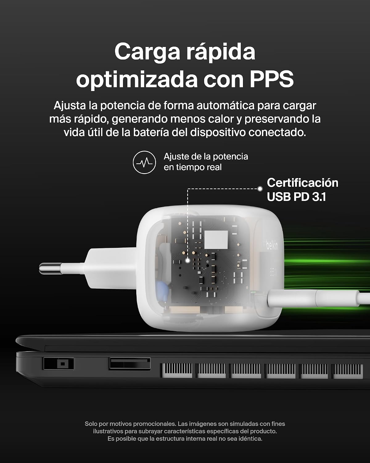 Thumbnail 4 de Belkin Cargador 65 W USB-C rápido