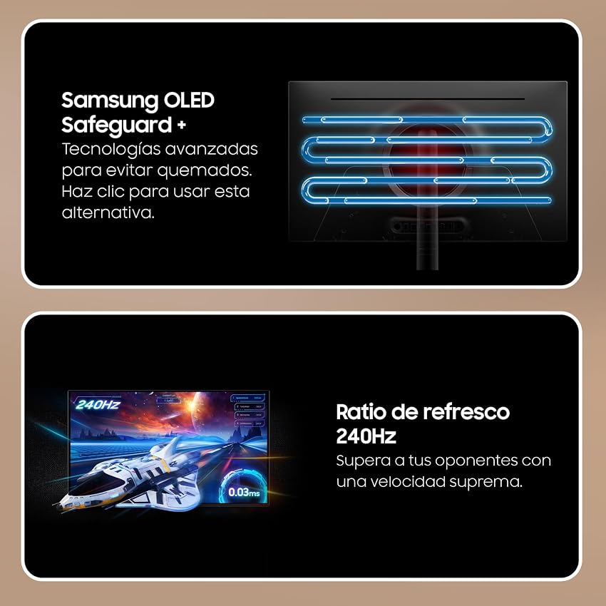 Detalle de Samsung LS27FG816SUXEN Monitor Odyssey OLED G8 27" 4K 240Hz
