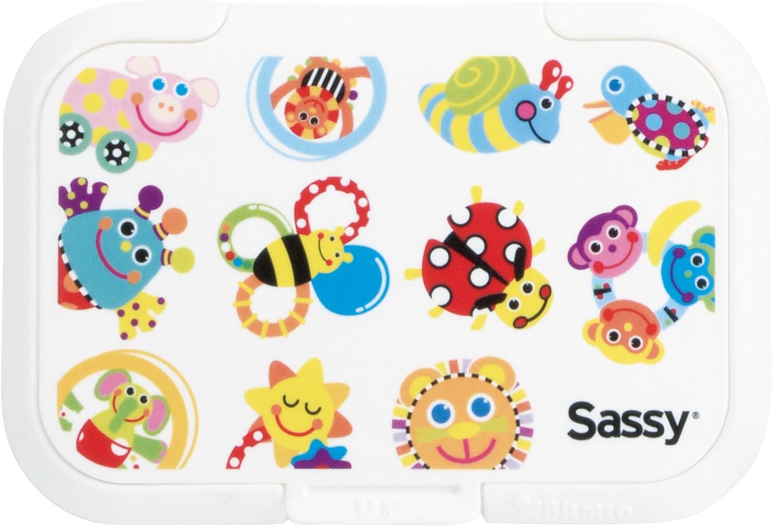 Detalle 1 de SASSY(サッシー) Bitatto Ducky BCSA00106 おしりふき用フタ アヒル型・貼ってはがせるタイプ