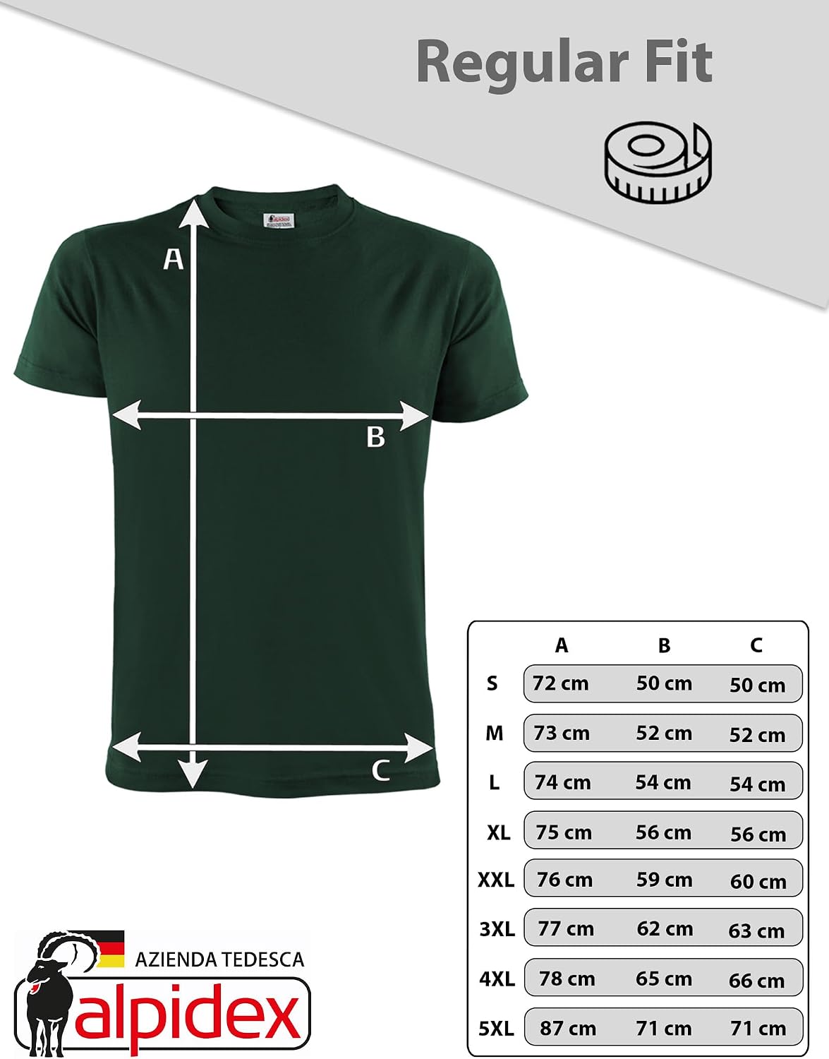 Thumbnail 5 de ALPIDEX T-Shirt Uomo Confezione 5 Girocollo