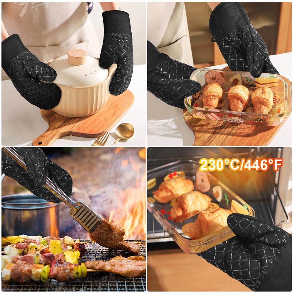 Detalle 2 de AUAUY M1-3507156 – rękawice kuchenne i łapki, silikon, ochrona do 230°C
