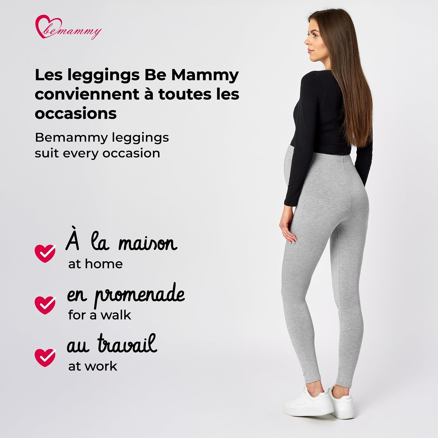 Thumbnail 4 de Be Mammy BE20-257 Legging de grossesse long đ€°