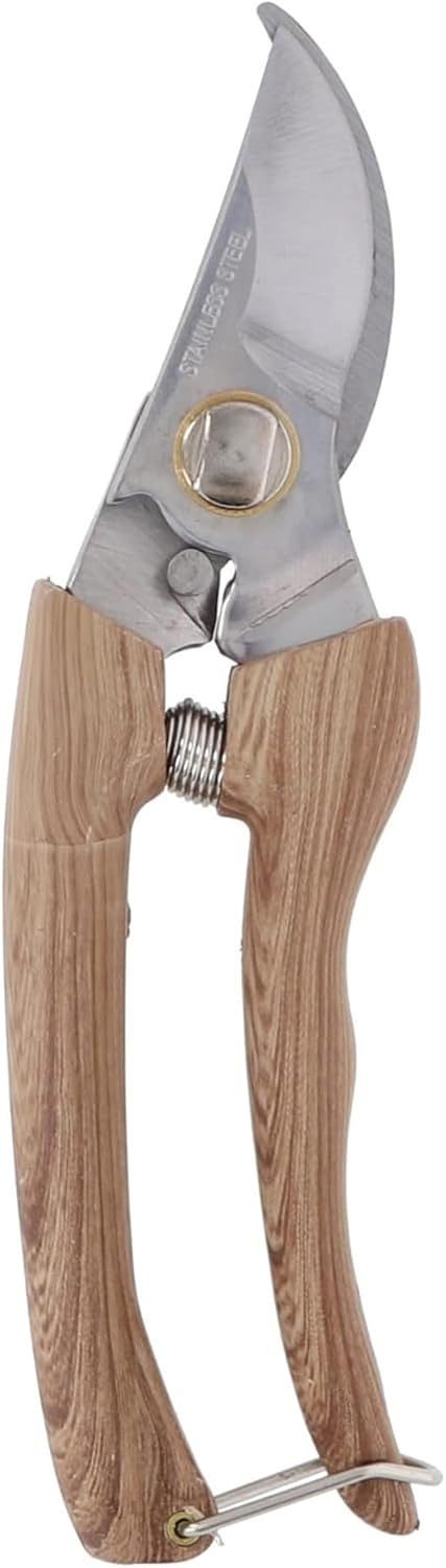 Detalle de 高儀 WOODY TASTE ステンレスレディース剪定鋏 165mm・小さめのハンドル開き