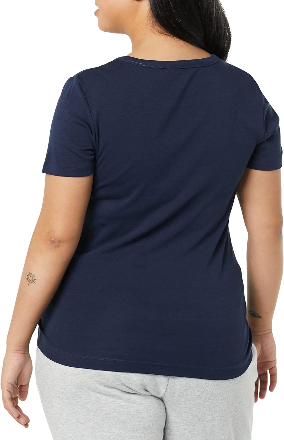Thumbnail 3 de Amazon Essentials Women's Slim-Fit Short-Sleeve Crewneck T-Shirt, Pack of 2