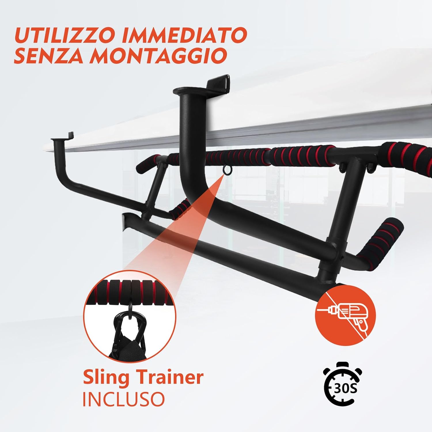 Detalle 2 de DH FitLife Barra Trazioni 200 kg 🏋