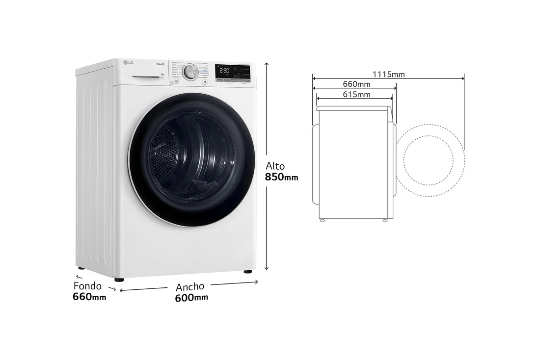 Detalle 2 de RH80V9AV4N Secadora 8 kg Serie 900 con bomba de calor