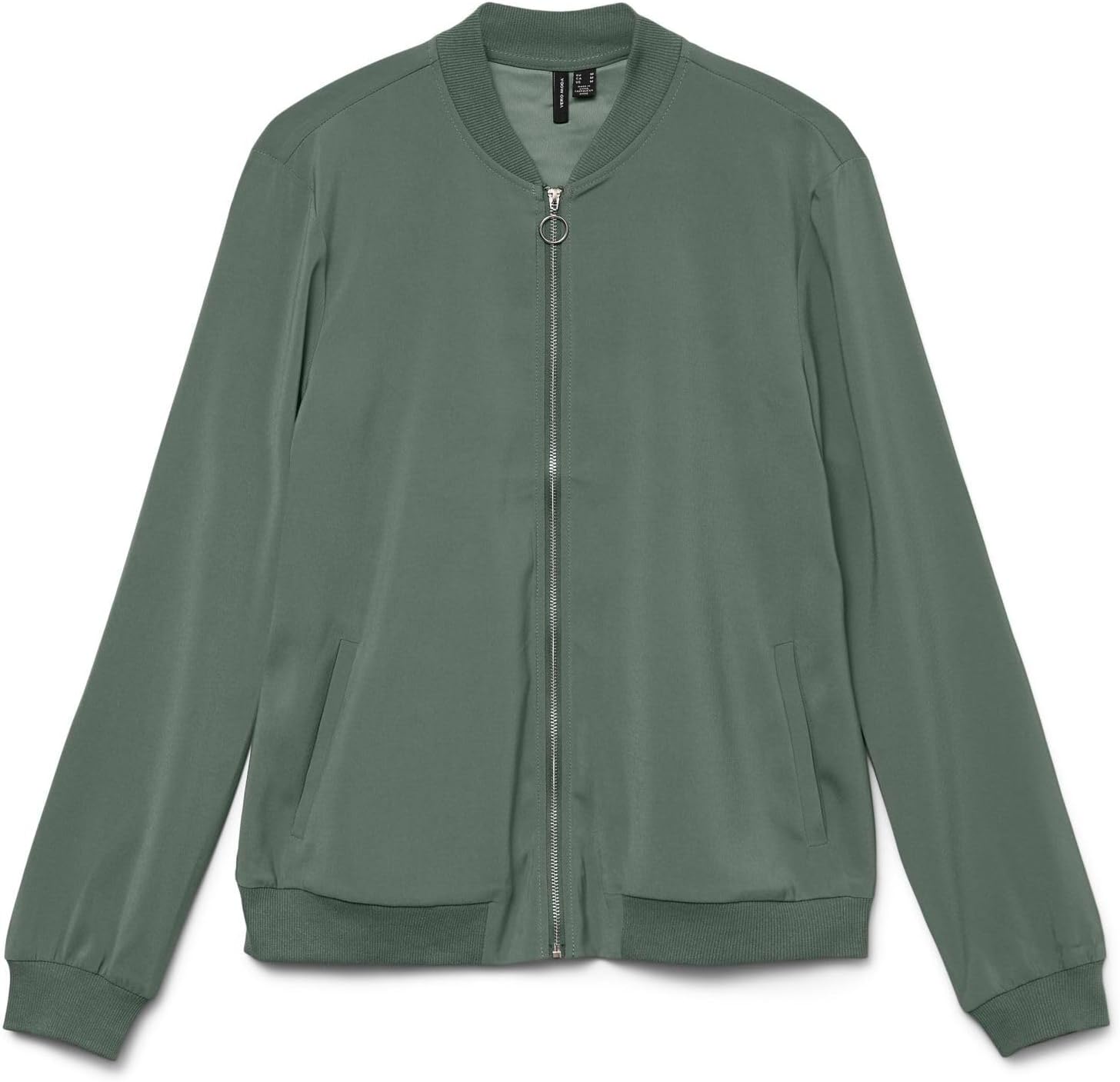 Detalle de VERO MODA Damen Bomberjacke Vmcoco L/S Bomber Ga Noos Jet, Laurel Wreath, XL EU