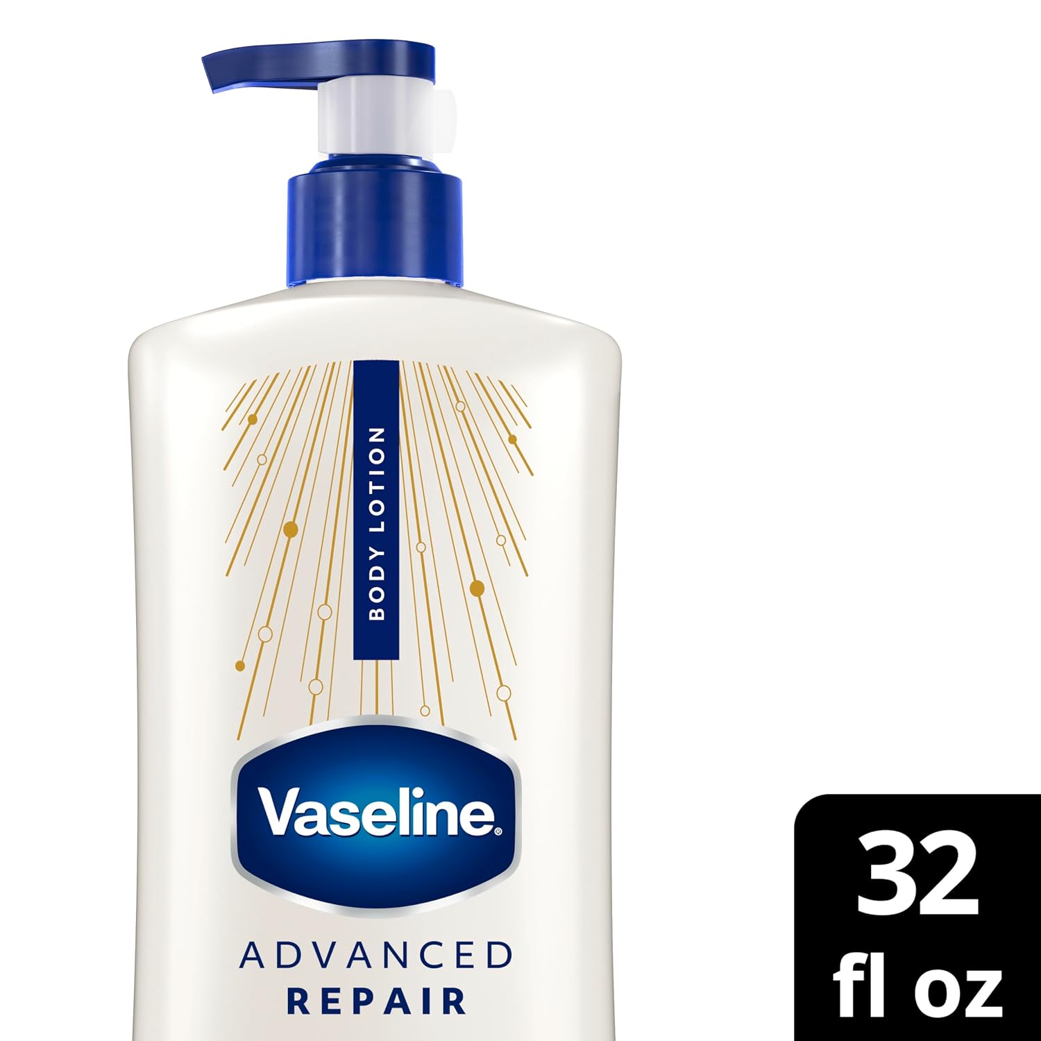 Detalle de Vaseline Advanced Repair 10305210142548 Body Lotion, Unscented, 32 oz
