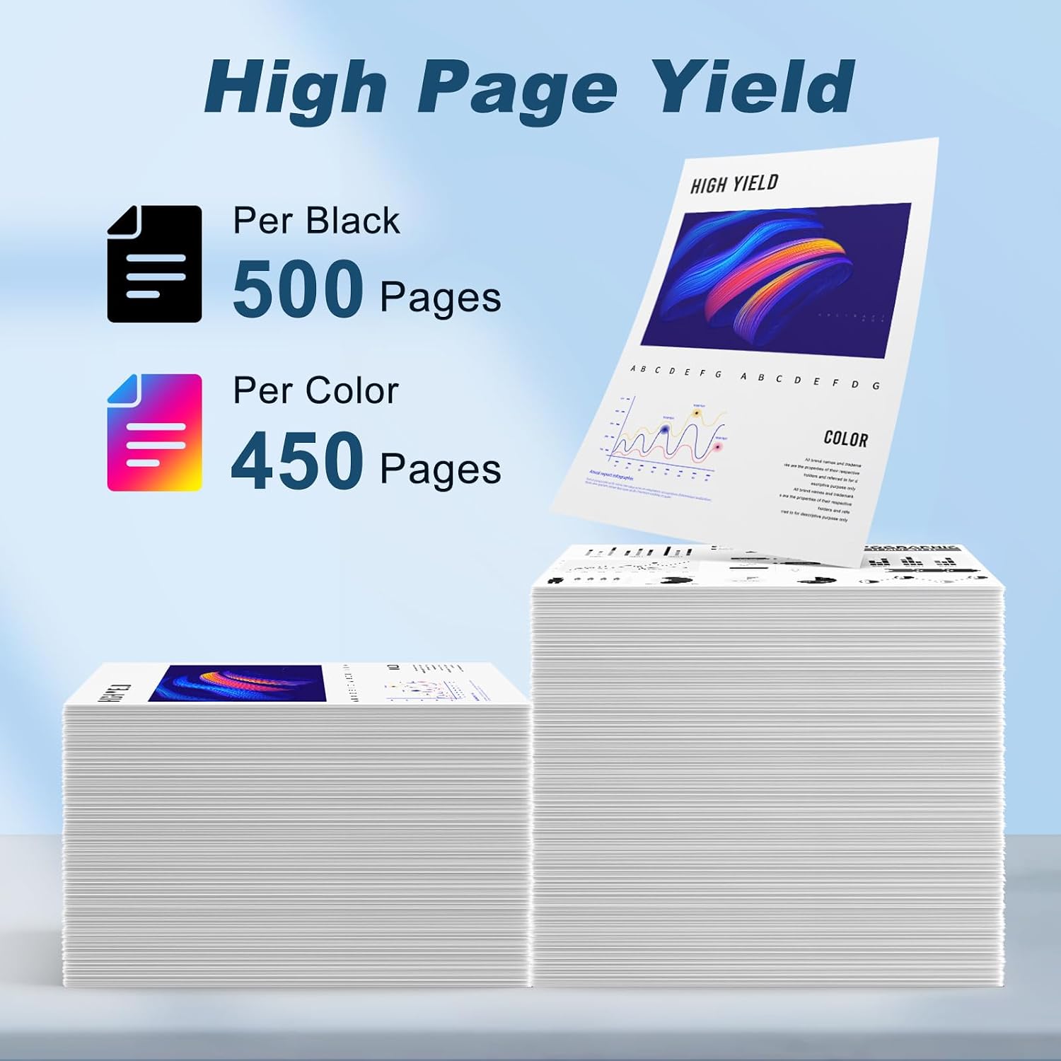 Detalle de MYTONER 200XL Remanufactured Ink Cartridge Set, 5-Pack for Epson Printers