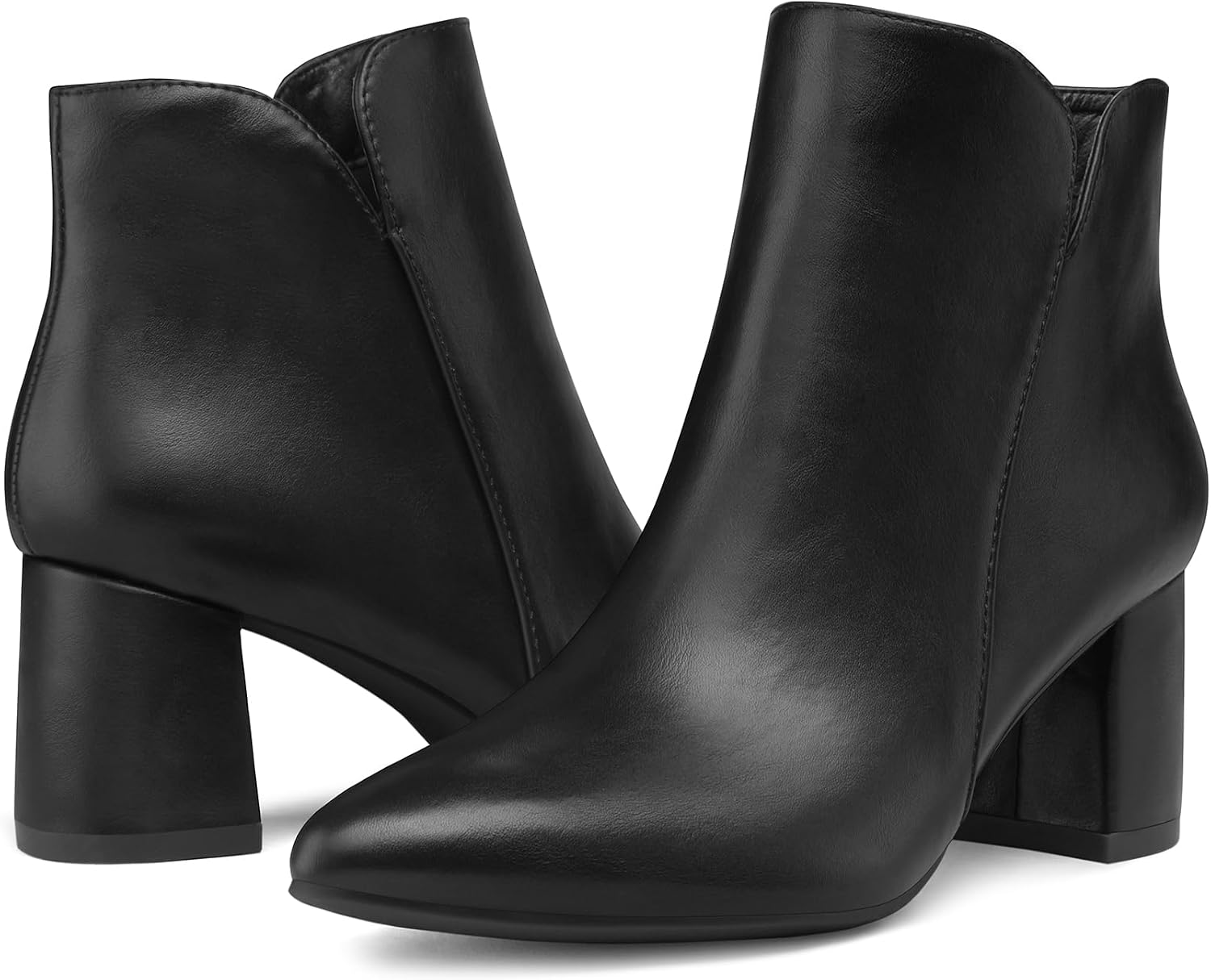 Thumbnail 6 de mysoft Women's Ankle Boots with 2.5-Inch Block Heel and Side Zipper
