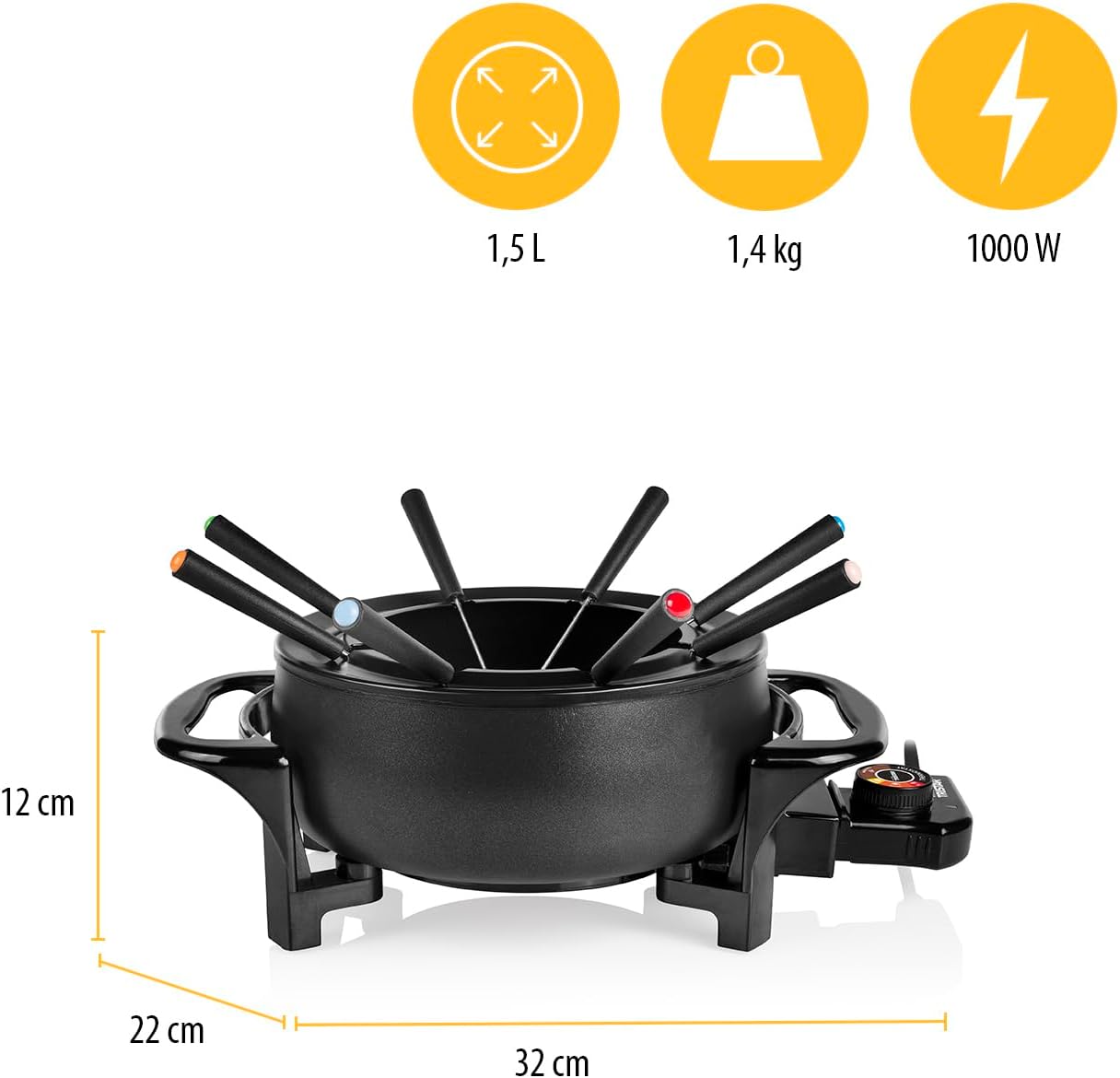 Thumbnail 6 de Tristar FO-1107 appareil Ă fondue 1,5 L đČ
