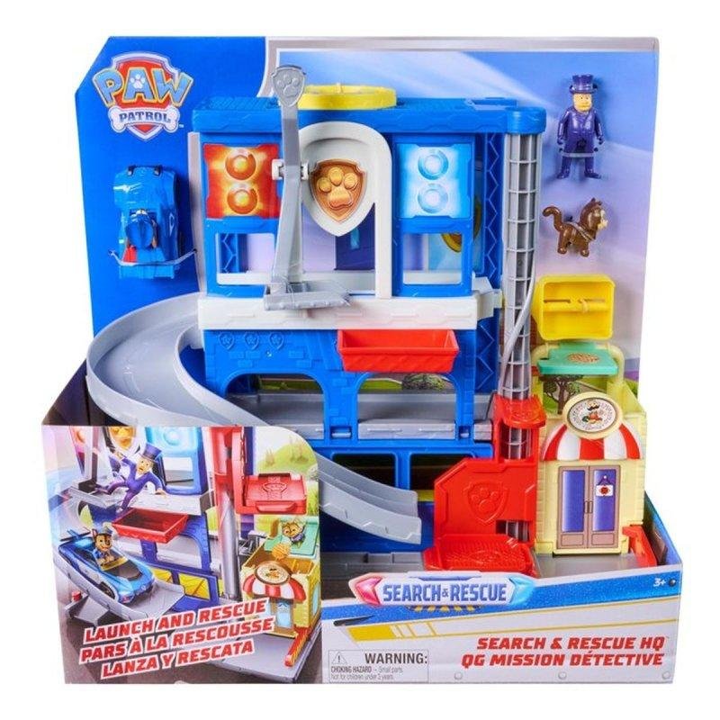 Detalle de PAW Patrol Base de Rescate Search & Rescue con Chase y Mayor Humdinger