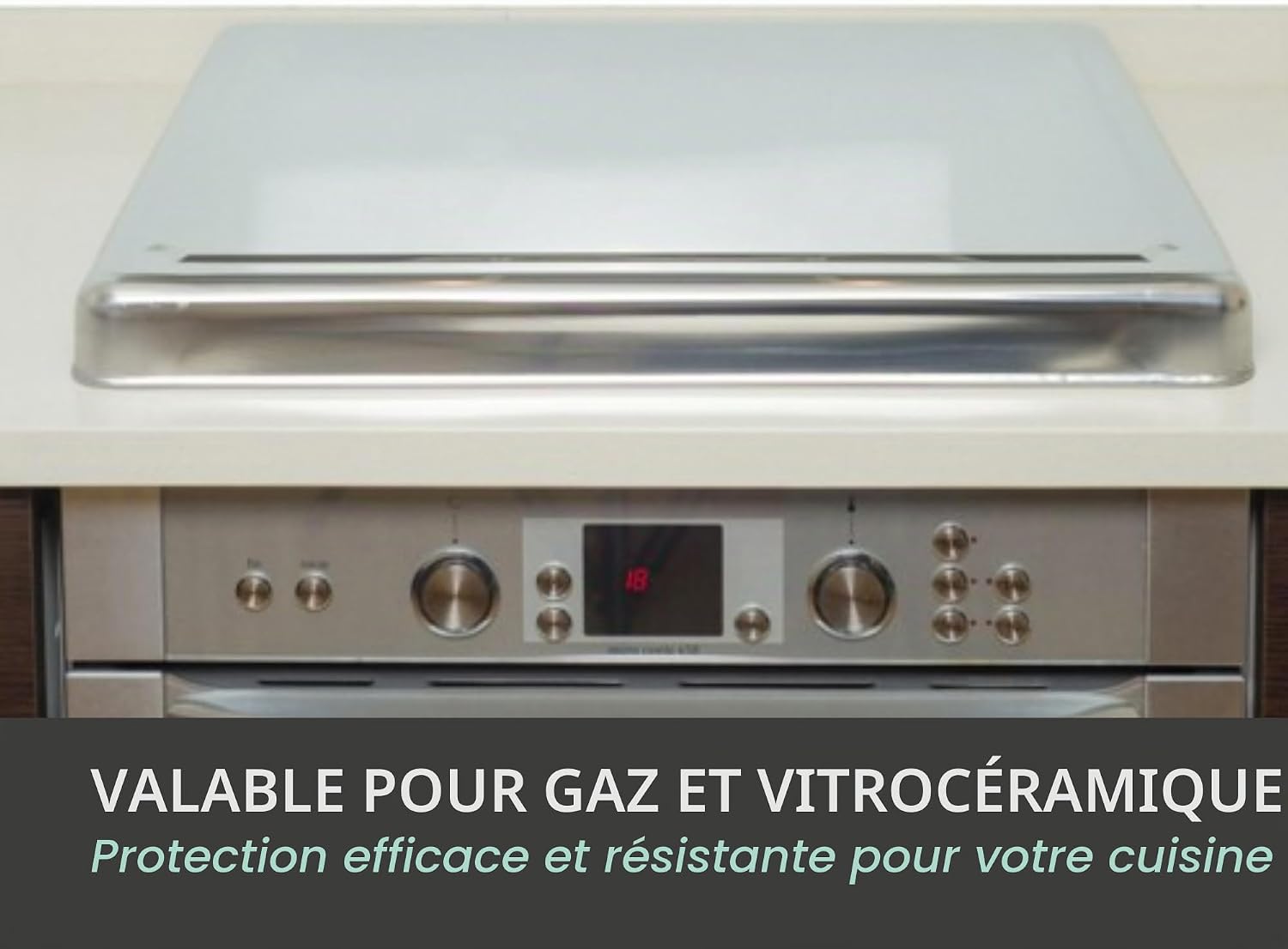 Thumbnail 3 de Jocca Protection Plaque de Cuisson – Couvre-Plaque en Acier Inoxydable 60,5 x 52,5 cm