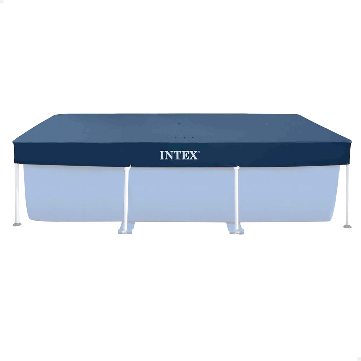 Intex 28038 Poolabdeckung für Rechteckige Aufstellpools 300 × 200 cm – PVC, Blau