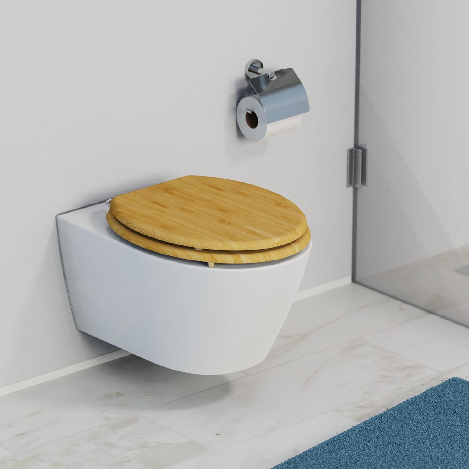 Thumbnail 1 de SCHÜTTE Abattant WC Bamboo – châssis en bambou massif, durable et universel