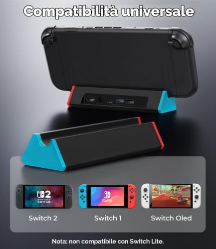 Thumbnail 7 de Antank Dock portatile per Nintendo Switch 2, Switch e OLED con HDMI e USB-A