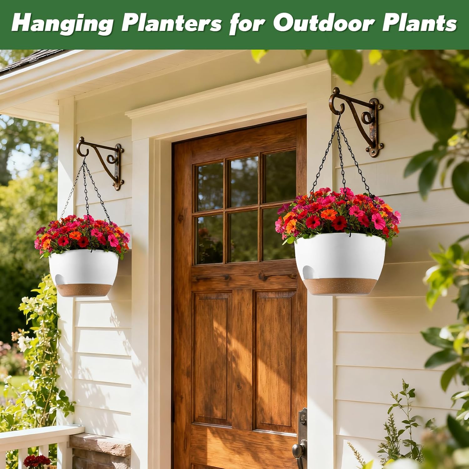 Detalle 1 de WUCEIAUU 8-Inch Hanging Planters