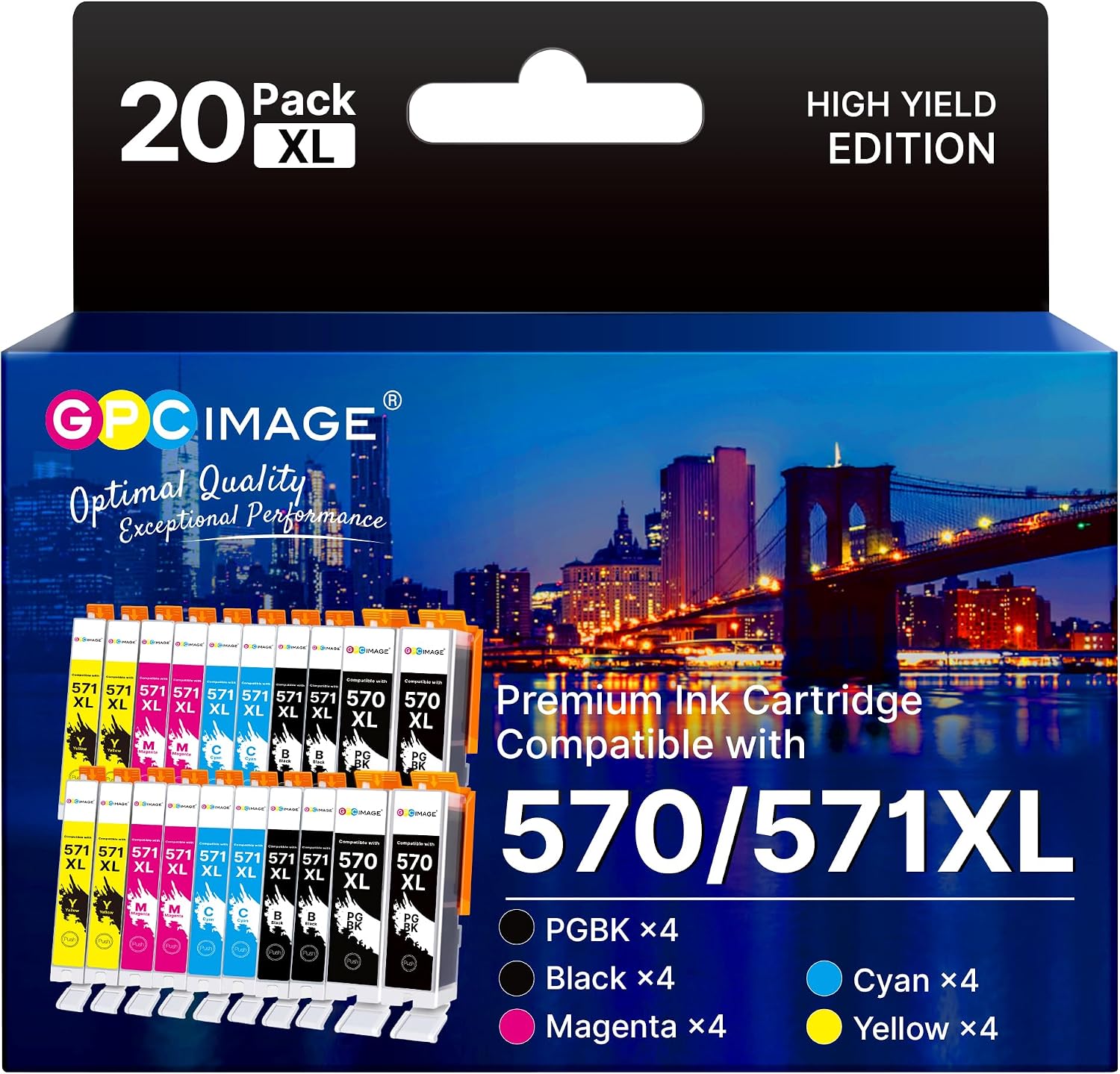 Detalle de GPC Image PGI-570XL CLI-571XL 20-Pack ink cartridges 🖨