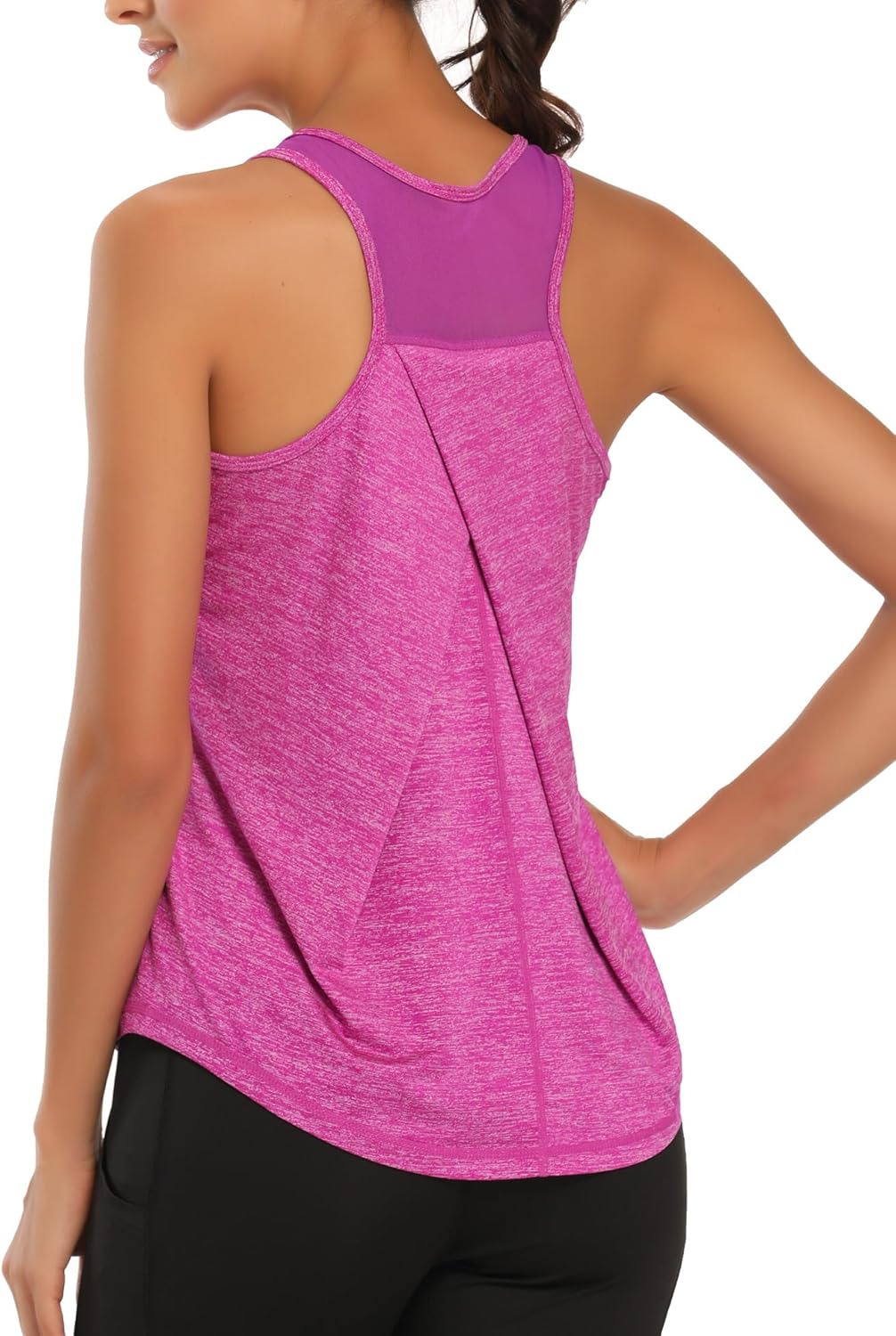 Thumbnail 3 de Dawnrole Damen Sport Tank Top (ärmellos) aus Polyester/Spandex für Fitness, Yoga & Lauftraining