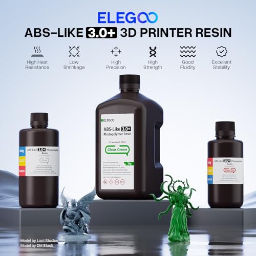 Detalle 2 de ELEGOO ABS-Like Resin 3.0 Plus (White) – 2kg