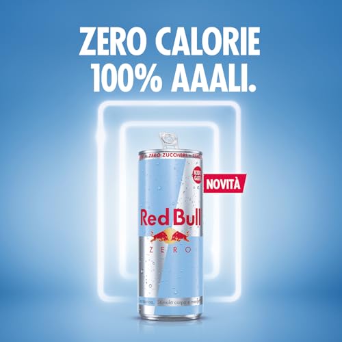 Detalle de Red Bull Energy Drink Zero Calorie 250 ml (24 lattine) – Zero Calorie, caffeina e gusto energizzante