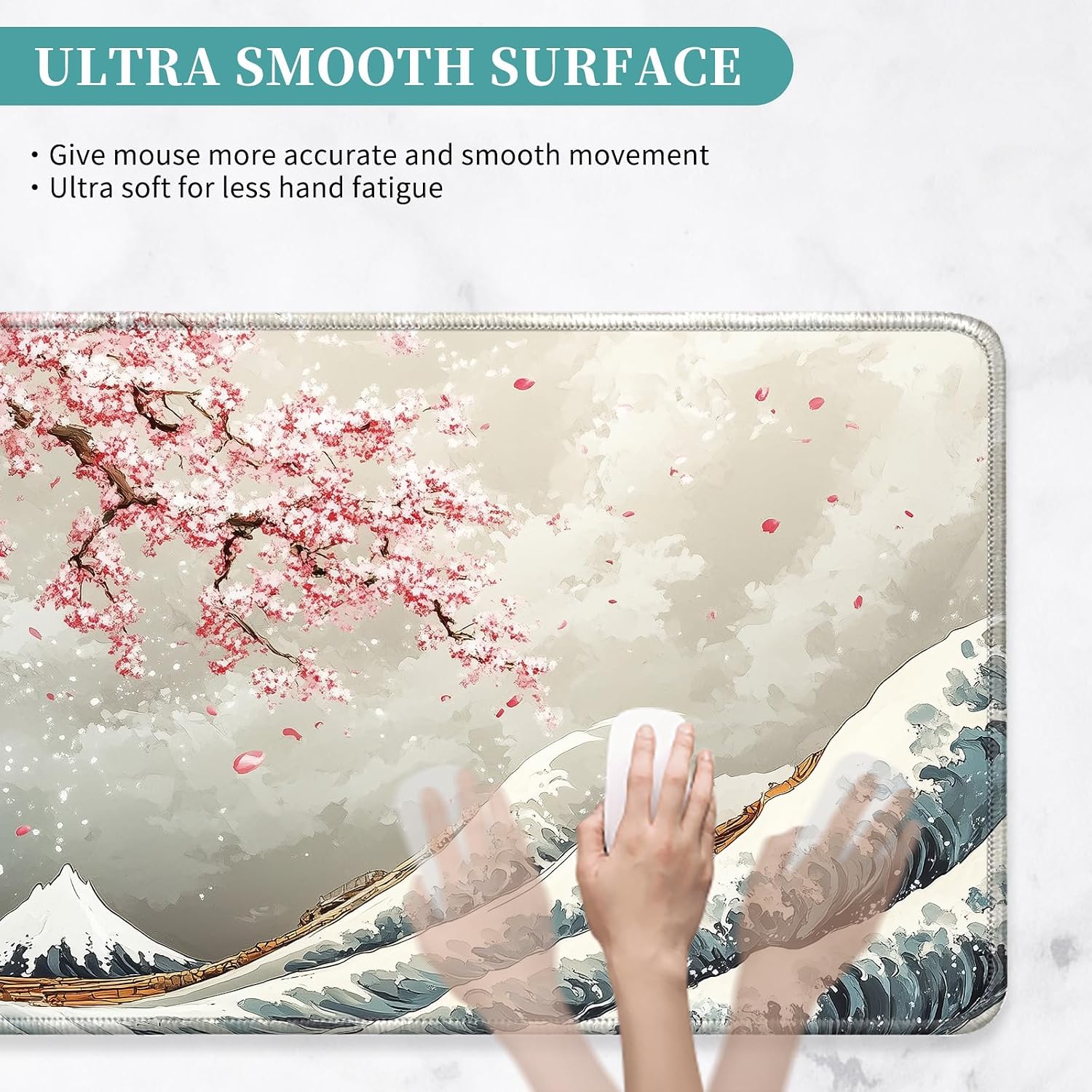 Detalle de YEYE JUICE Large Mouse Pad, 35.4 x 15.7 in