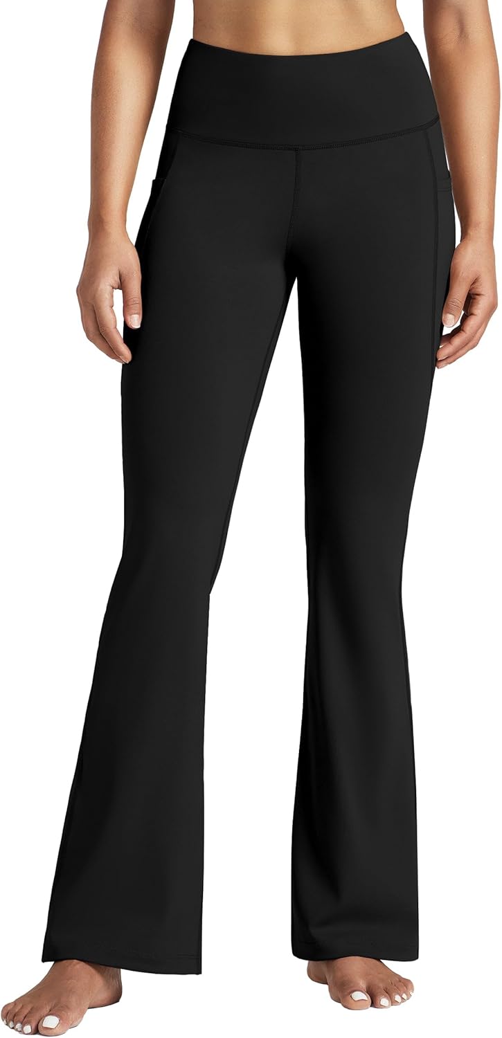 Thumbnail 2 de Willit Women’s Flare Yoga Pants (High Waist, Tummy Control) with Pockets — 27/29/31/33" Inseam Options